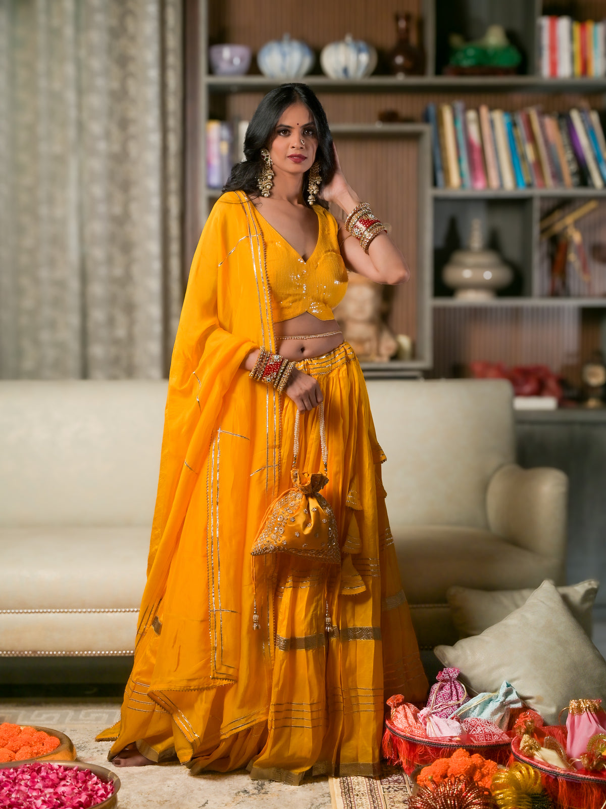 Russian Silk Lehenga
