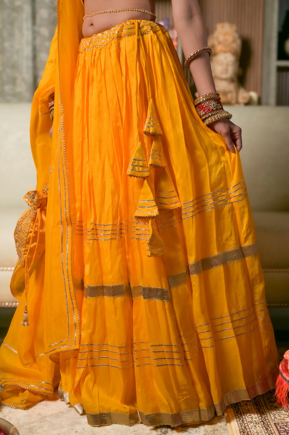 Russian Silk Lehenga