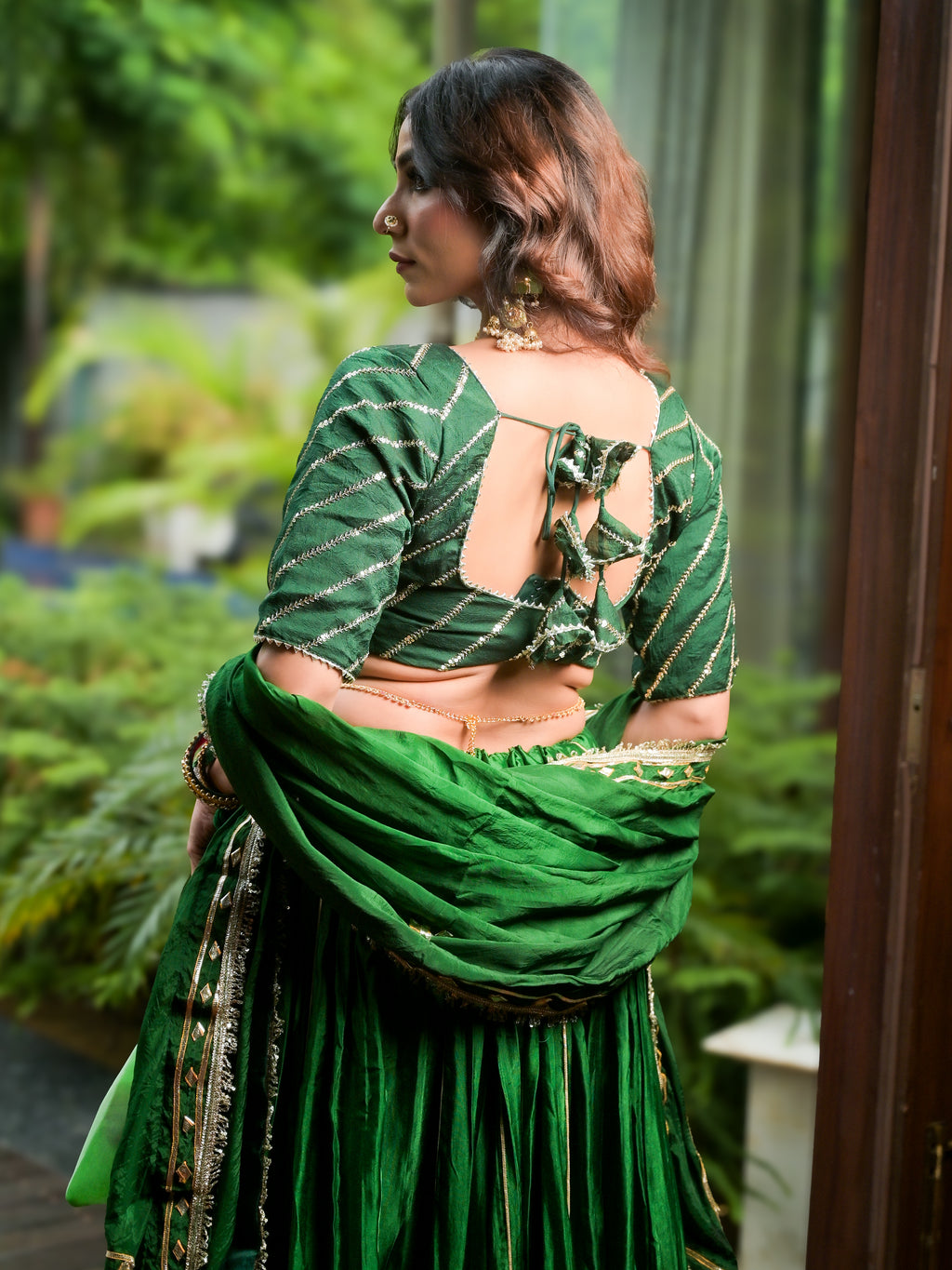 Green Gota Lehenga