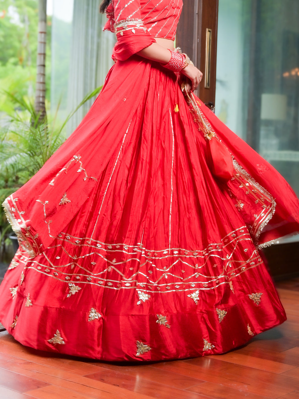 Sindoori Silk Lehenga