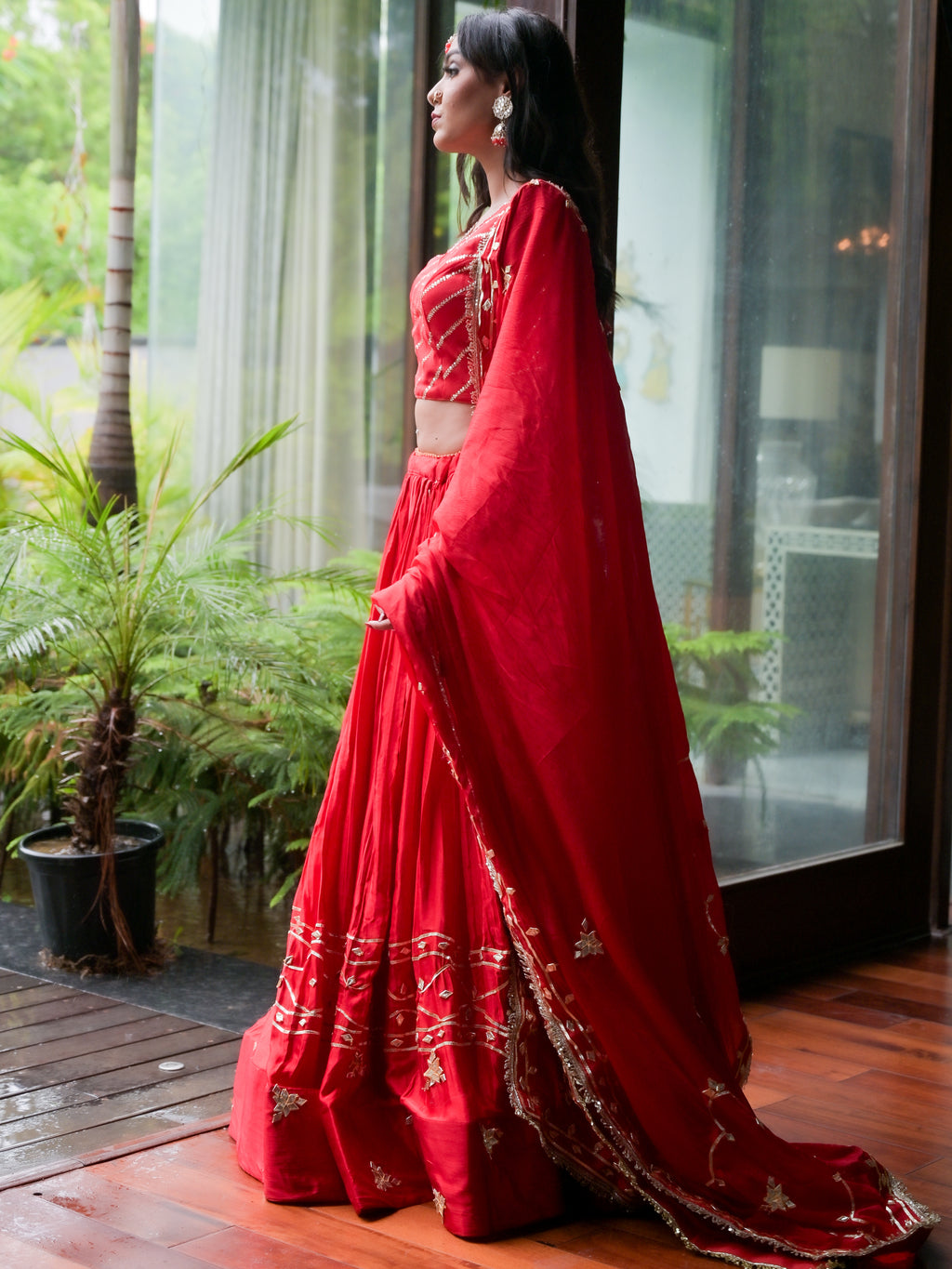 Sindoori Silk Lehenga