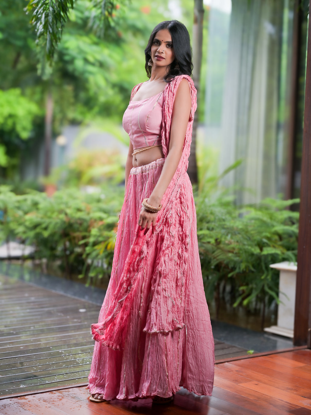 Gulnar Pink Lehenga