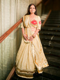 Ivory Tissue Lehenga
