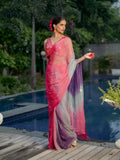 Rosy Ombre Saree