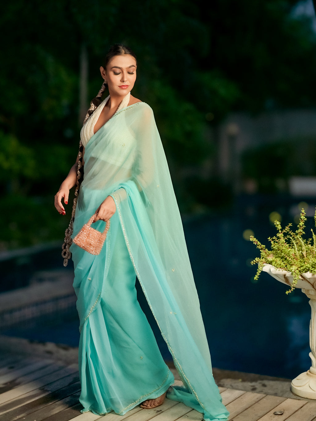 Ambika Ombre Saree