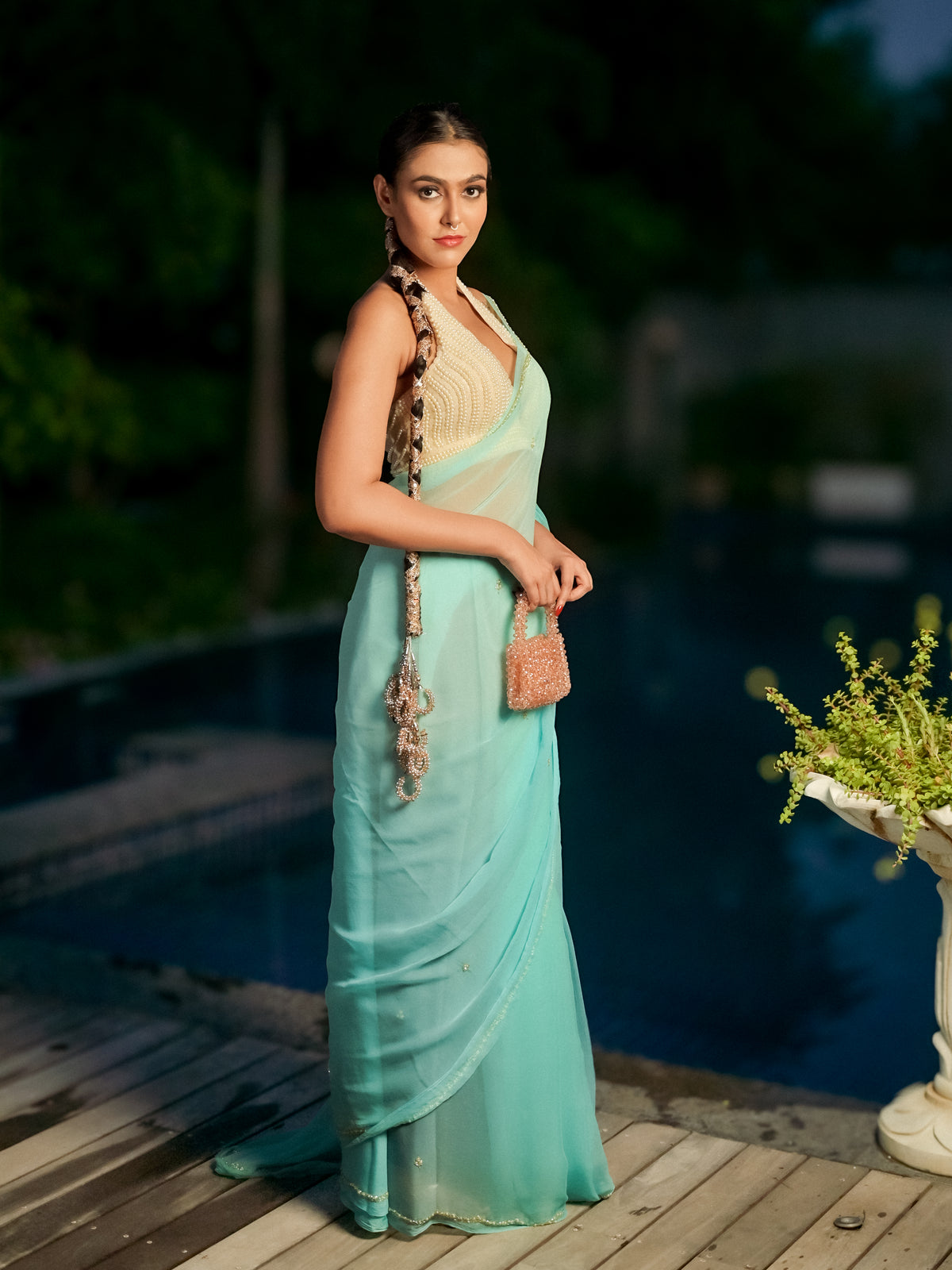 Ambika Ombre Saree