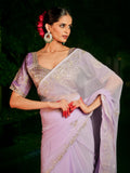 Lilac Saree