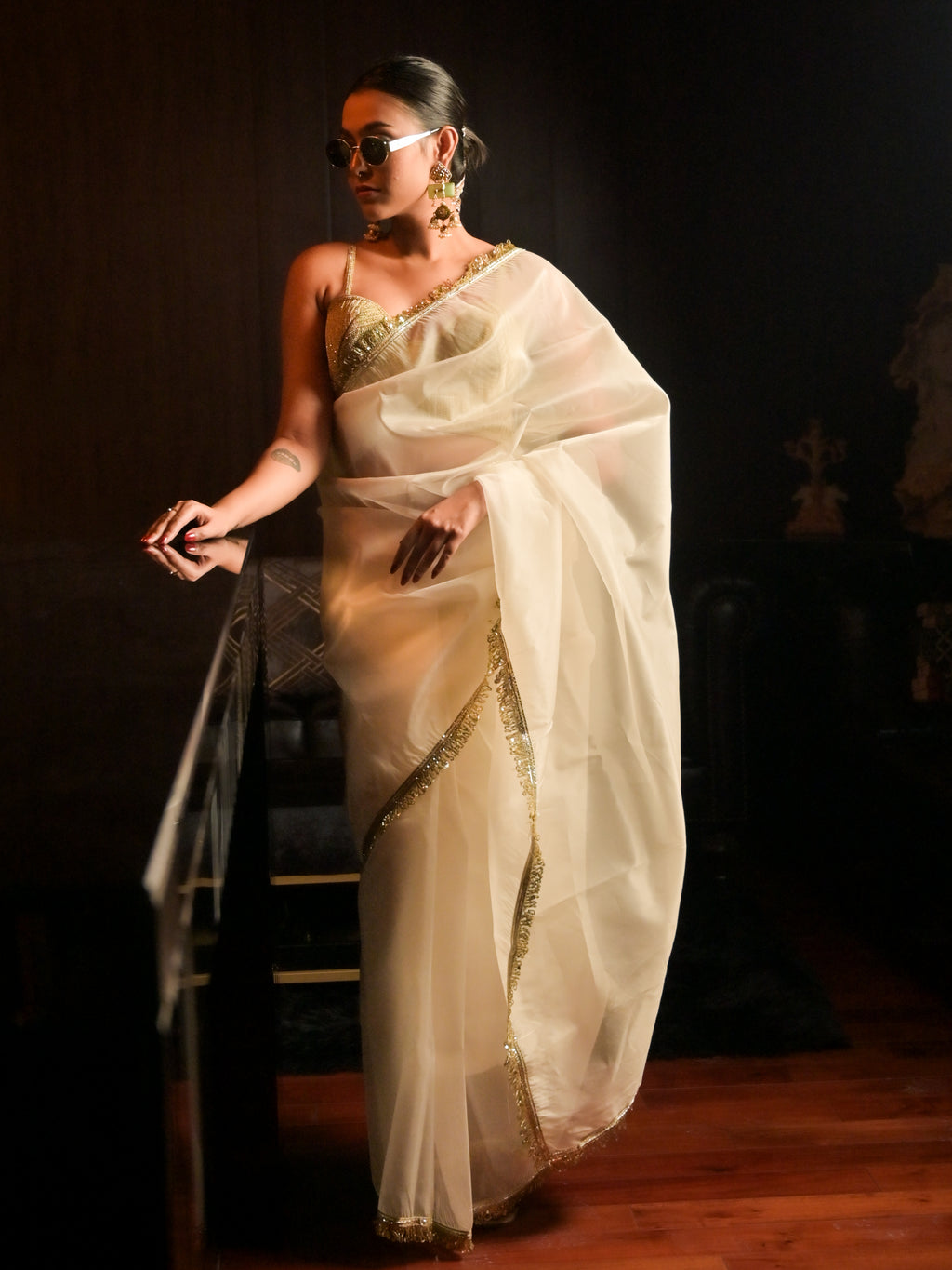 Jhilmil Saree