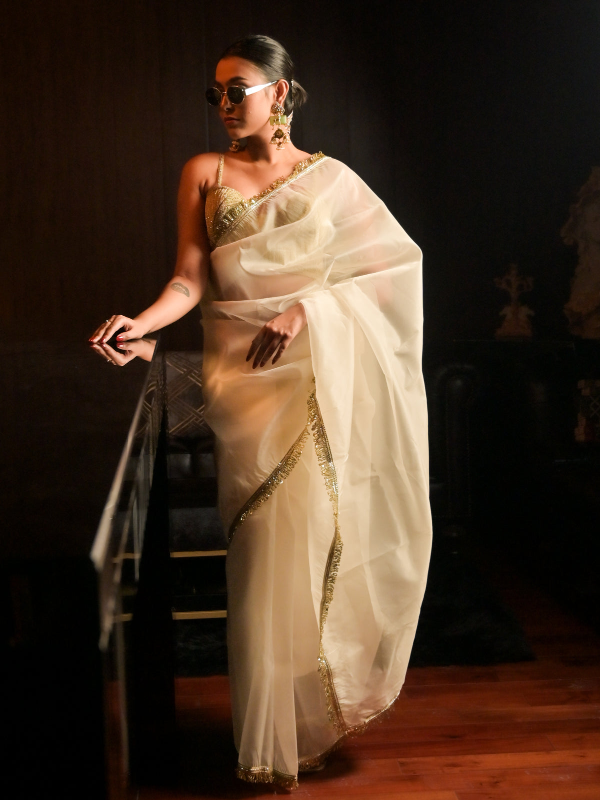 Jhilmil Saree