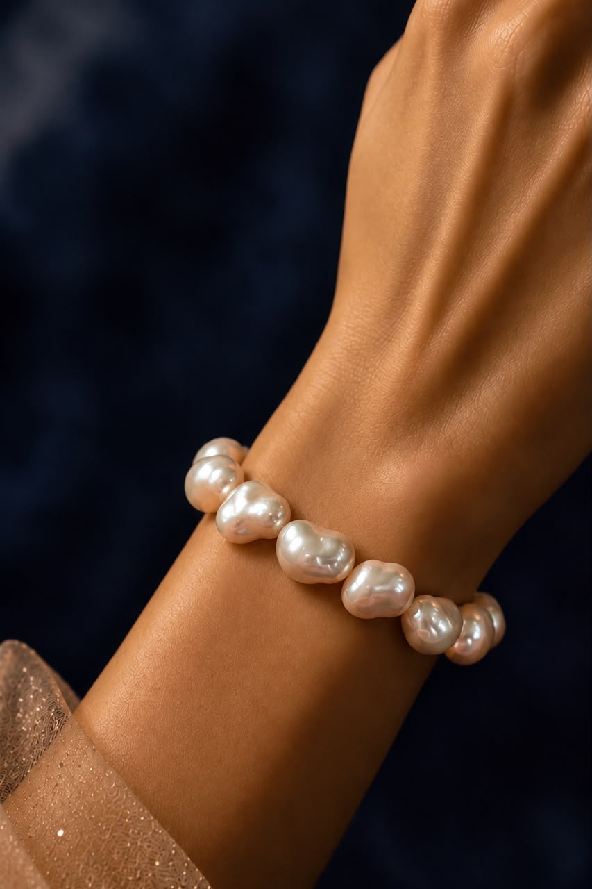 Amira Baroque Pearl Bracelet