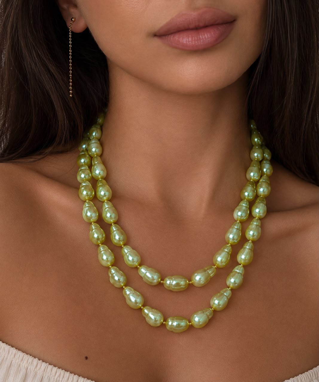 Kaya Baroque Teardrop Pearl Necklace